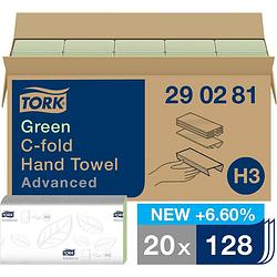 Foto van Tork 290281 papieren handdoeken groen 20 stuks/pak 20 stuk(s)