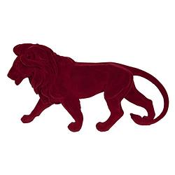 Foto van Clayre & eef decoratie leeuw 43*11*24 cm rood synthetisch decoratief