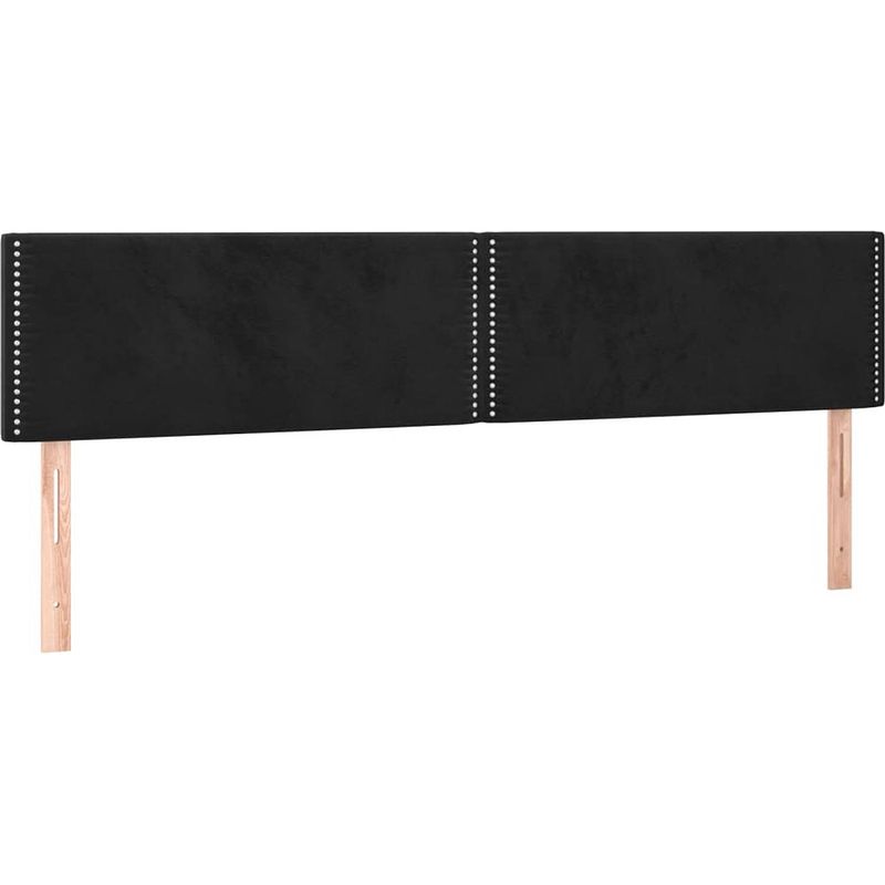 Foto van The living store boxspringbed - bed (203x180x78/88 cm) - zacht fluweel