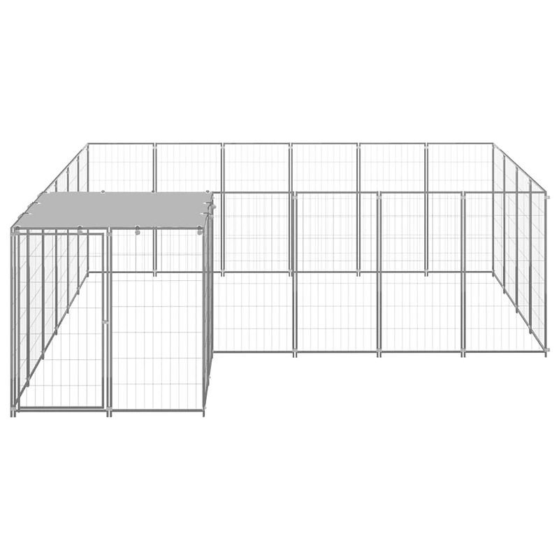 Foto van The living store grote hondenkennel - 330 x 330 x 110 cm - draadgaas - sterk en duurzaam