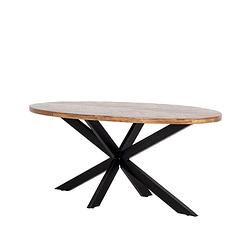 Foto van Giga meubel eettafel ovaal - visgraat - 200cm - tafel max