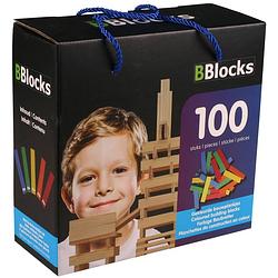 Foto van Bblocks - 100 stuks in doos gekleurd - blokken bblocks