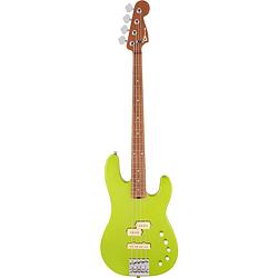 Foto van Charvel pro-mod san dimas bass pj iv cm lime green metallic elektrische basgitaar