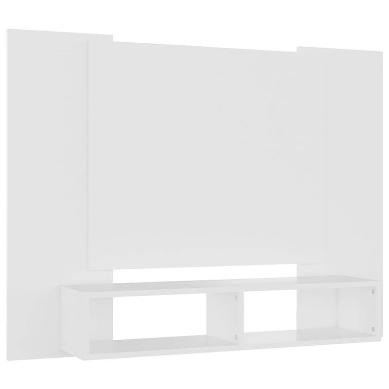 Foto van The living store tv-wandmeubel - hifi-kast - 120x23.5x90 cm - wit - spaanplaat