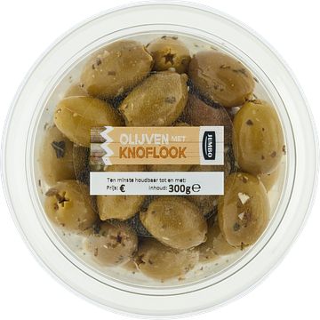 Foto van Jumbo olijven met knoflook 300g