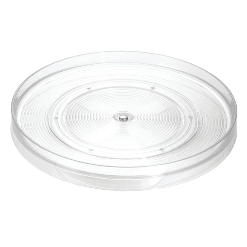 Foto van Idesign - lazy susan draaiplateau, 28.7 cm, kunststof, transparant - idesign linus