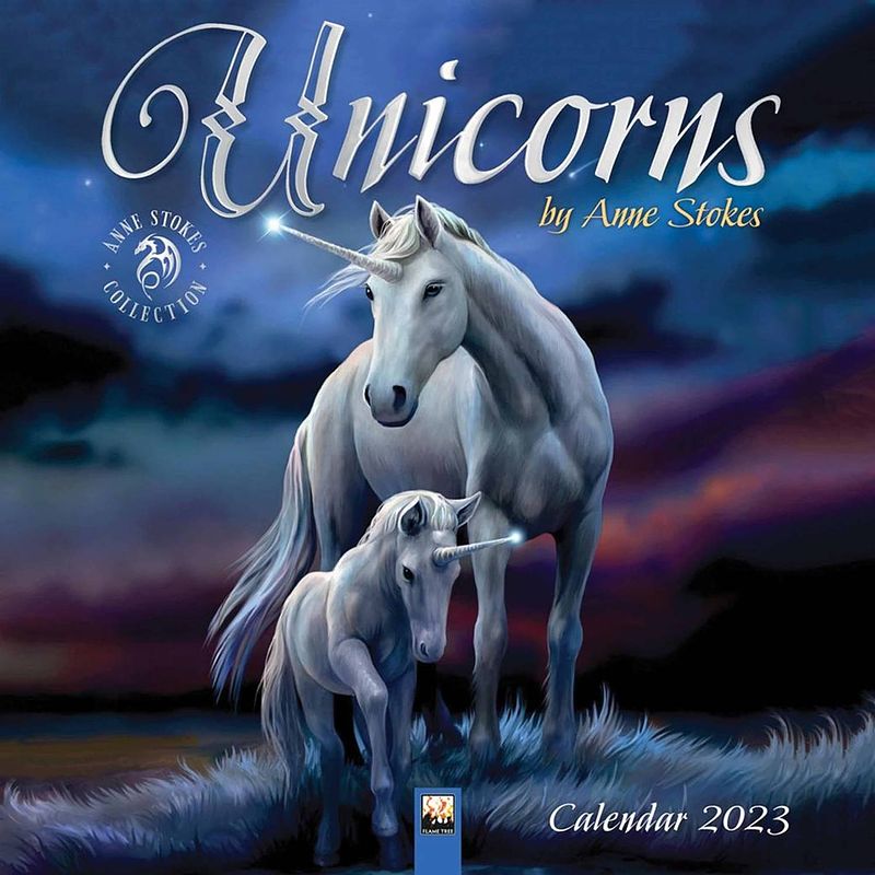 Foto van Anne stokes kalender 2023 unicorn