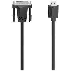 Foto van Hama dvi adapterkabel dvi-d 24+1-polige stekker, hdmi-a stekker 1.5 m zwart 00200715 dvi-kabel