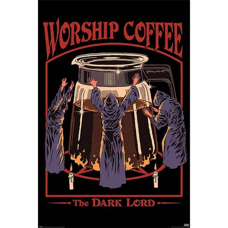 Foto van Pyramid steven rhodes worship coffee poster 61x91,5cm