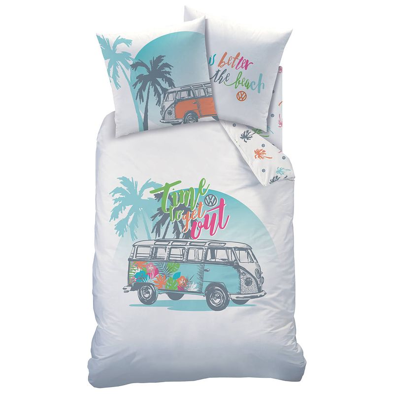 Foto van Volkswagen dekbedovertrek paradise - eenpersoons - 140 x 200 cm - polycotton