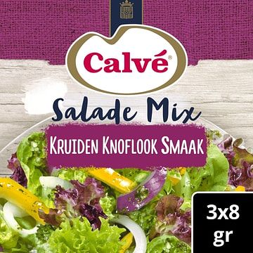 Foto van Calve salade mix kruiden knoflook 8g bij jumbo