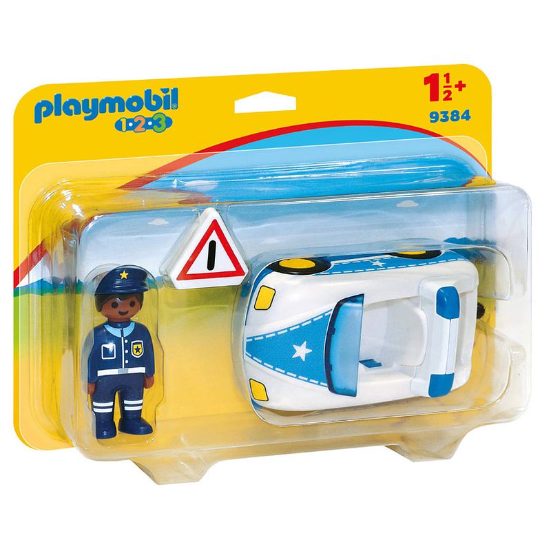 Foto van Playmobil 1.2.3 politiewagen 9384