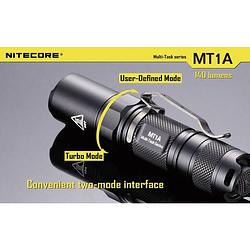 Foto van Nitecore multi task mt1a mini-zaklamp werkt op batterijen led 180 lm 60 h 55 g