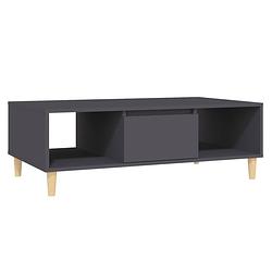 Foto van The living store salontafel scandinavische stijl - grijs - 103.5 x 60 x 35 cm