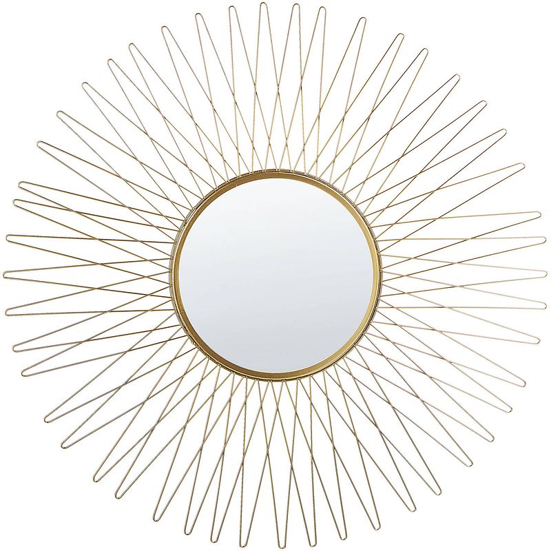 Foto van Beliani saumur - decoratieve spiegel-goud-ijzer, glas
