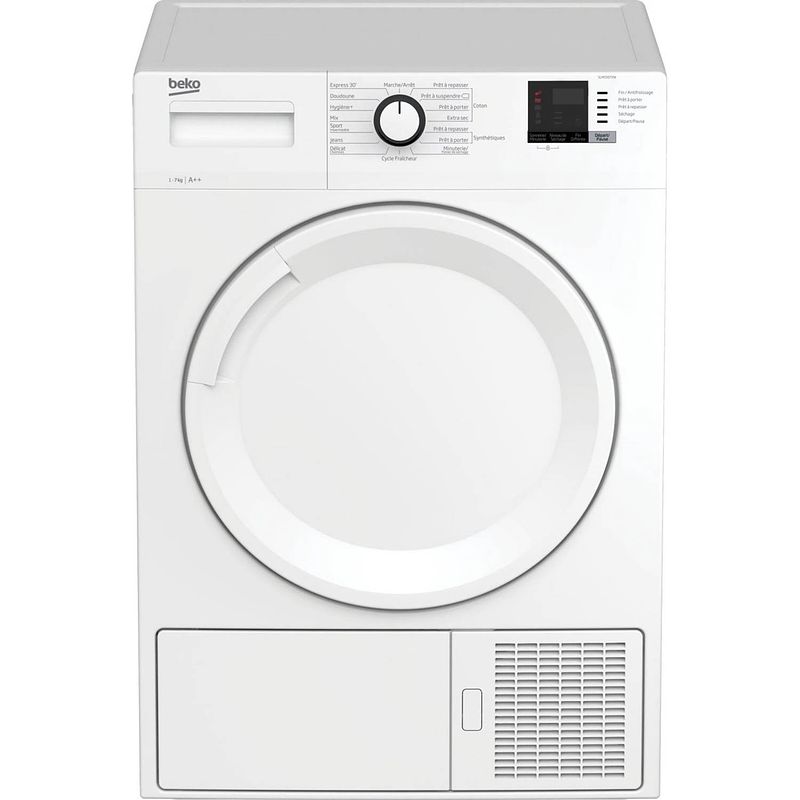 Foto van Beko slmcd072w wasdroger - voorlader - 7 kg - a++ - wit