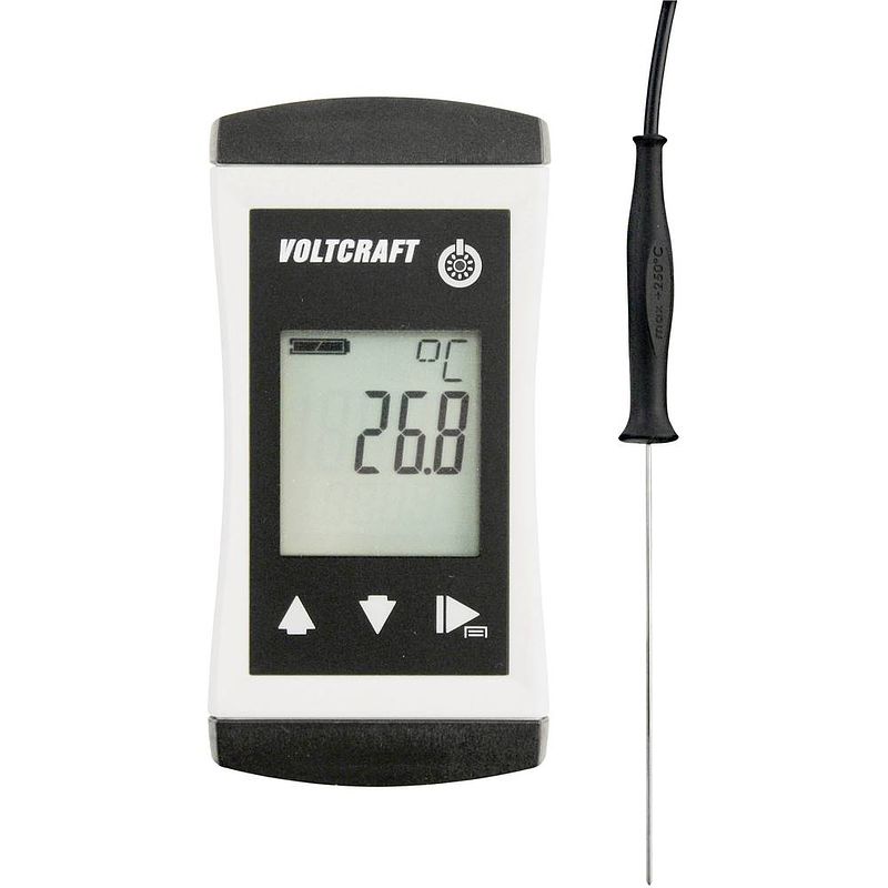 Foto van Voltcraft ptm 100 + tpt-205 temperatuurmeter -200 - 450 °c sensortype pt1000 ip65