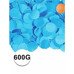Foto van Zakje met 600 gram blauwe confetti - confetti