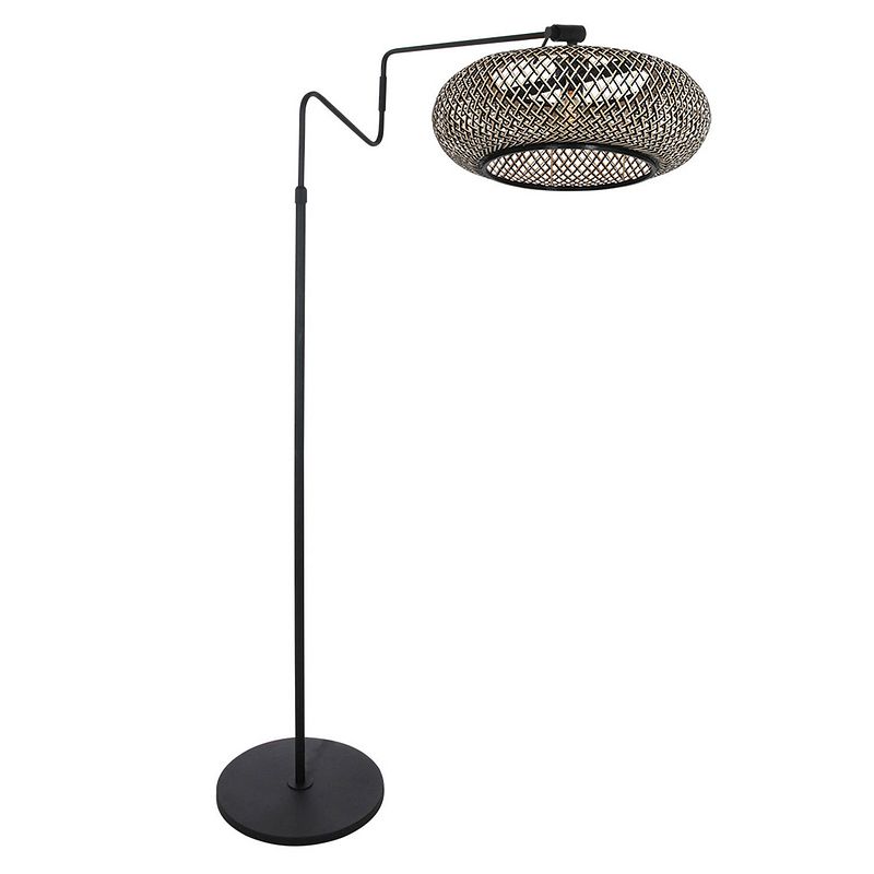 Foto van Steinhauer linstrøm vloerlamp -- beuken en zwart