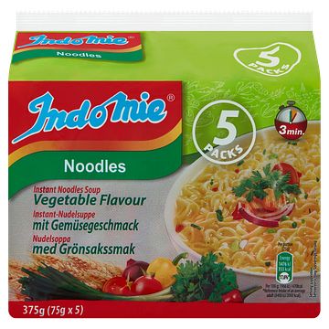 Foto van Indomie instant noodles soup vegetable flavour 5 x 75g bij jumbo