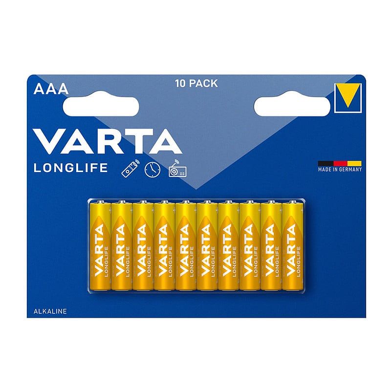 Foto van Varta batterijen longlife - aaa - set van 10