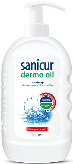 Foto van Sanicur dermo oil handzeep 500ml bij jumbo