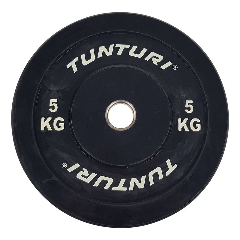 Foto van Tunturi bumper plate 5kg black