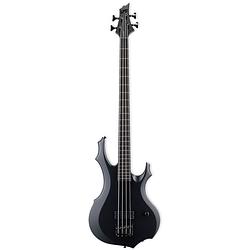 Foto van Esp ltd f-4 black metal black satin elektrische basgitaar