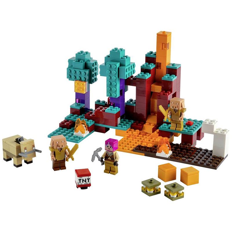 Foto van Lego minecraft het verwrongen bos - 21168