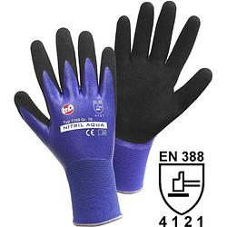 Foto van L+d nitril aqua 1169-s nylon werkhandschoen maat (handschoen): 7, s en 388 cat ii 1 stuk(s)