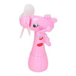 Foto van Roze waterspray ventilator giraffe 15 cm voor kinderen - ventilatoren