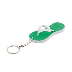 Foto van Sleutelhangers teenslippers 8 cm groen - sleutelhangers