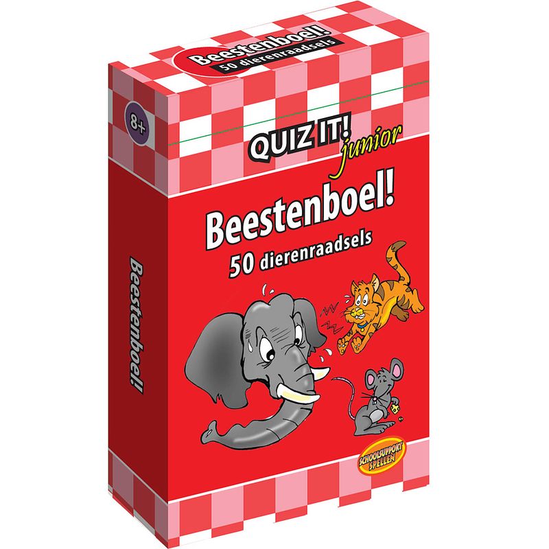 Foto van Schoolsupport leerkaarten quiz it! beestenboel