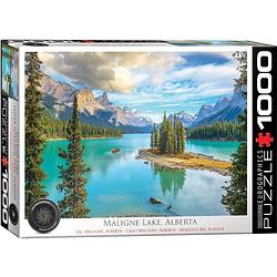 Foto van Eurographics puzzel maligne lake alberta - 1000 stukjes