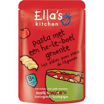 Foto van Ella's kitchen pasta met een heleboel groente 8+ bio 190g bij jumbo