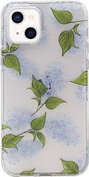 Foto van Bluebuilt blue garden soft case apple iphone 13 back cover transparant