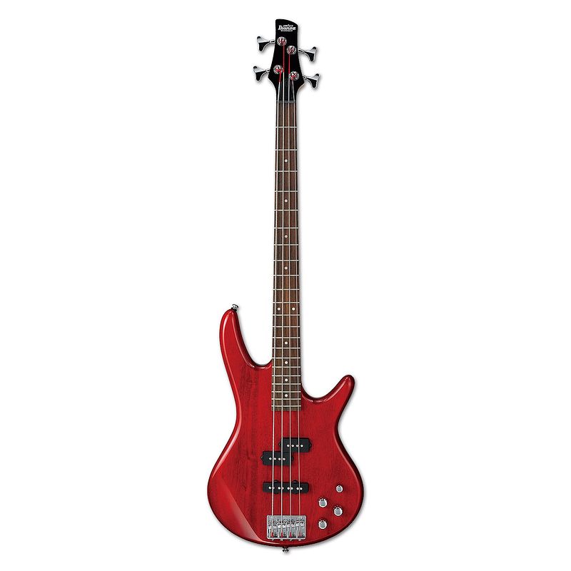 Foto van Ibanez gsr200 gio sr transparant red elektrische basgitaar