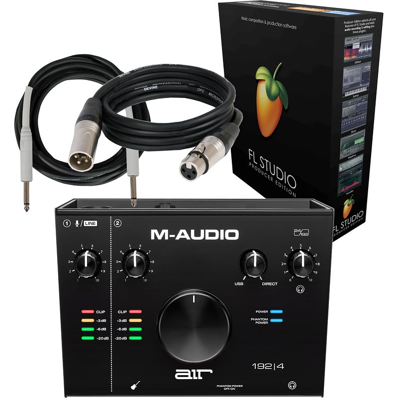 Foto van M-audio air 192|4 studiobundel met fl studio producer edition