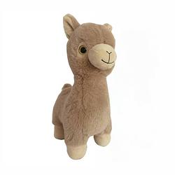 Foto van Pluche speelgoed knuffeldier bruine lama van 27 cm - knuffeldier