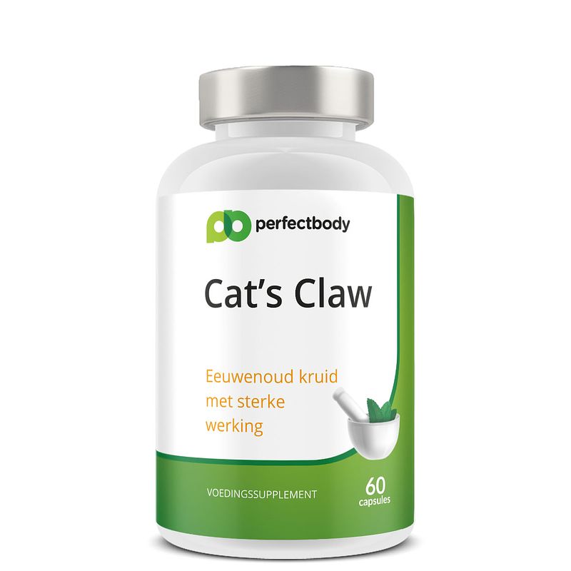 Foto van Perfectbody cat's claw (kattenklauw) - 60 capsules