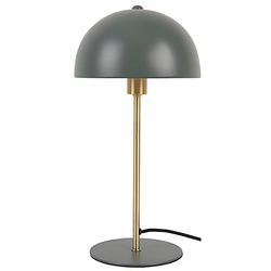 Foto van Leitmotiv tafellamp bonnet 20 x 39 cm staal groen/goud