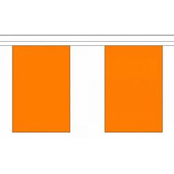 Foto van Luxe oranje koningsdag/ek/wk supporters vlaggenlijn 9 meter van stof - vlaggenlijnen