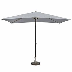 Foto van Kopu® bilbao rechthoekige parasol 150x250 cm met knikarm - lichtgrijs