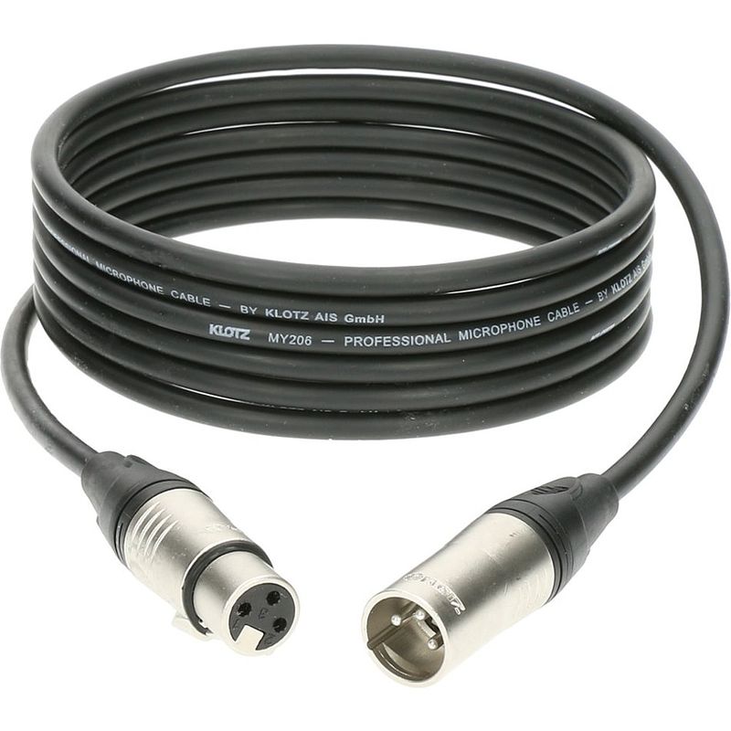 Foto van Klotz m1k1fm0100 amphenol xlr 3p - xlr 3p microfoonkabel 1 meter