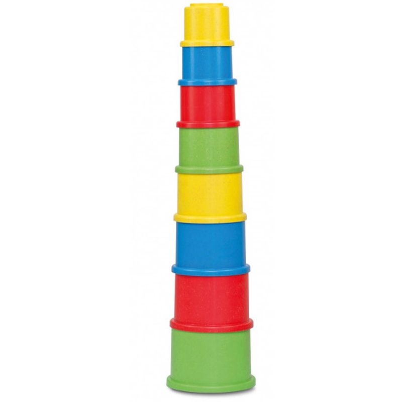 Foto van Anbac toys stapelbekers junior 17,5 cm 8-delig