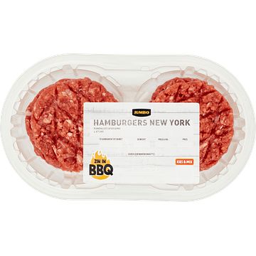 Foto van 4 verpakkingen | jumbo hamburgers new york 4 stuks 320g aanbieding bij jumbo