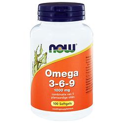 Foto van Now omega 3-6-9 1000mg tabletten