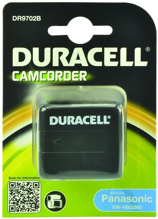 Foto van Camera-accu vw-vbg260 voor panasonic - origineel duracell