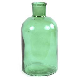 Foto van Countryfield vaas - mintgroen - glas - apotheker fles vorm - d14 x h27 cm - vazen