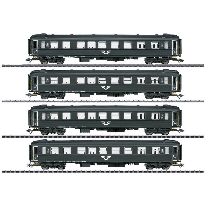 Foto van Märklin 43788 h0 set van 4 personenrijtuigen b1 van de sj